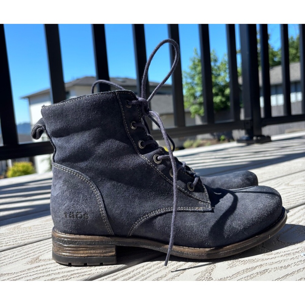 Taos Boots Women's Size US 6- 6.5 Boot Camp Blue‎ Rugged Combat Moto Boot
